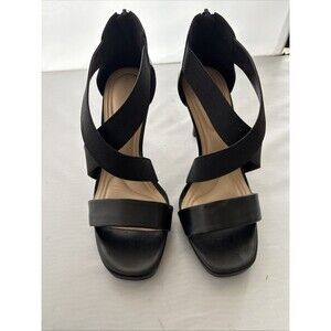 Kelly & Katie Cortlyn Women's Black High Heel Sandals Size 7